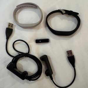 Fitbit Flex 2 with two bands and two charging cables